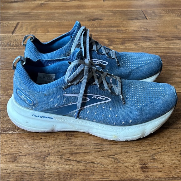 Brooks Glycerin StealthFit 20 Road Running Shoes Blue Womens Size 11 - Picture 1 of 10
